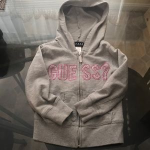 Little girls gray guess jacket.